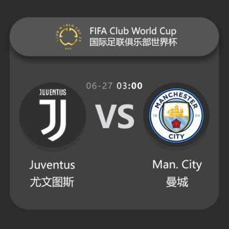 Match Preview: Juventus vs. Manchester City – FIFA Club World Cup​​Fixture Details​