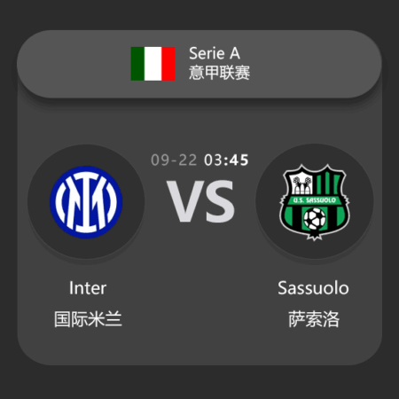​Inter vs Sassuolo: Serie A Match Preview & Analysis​