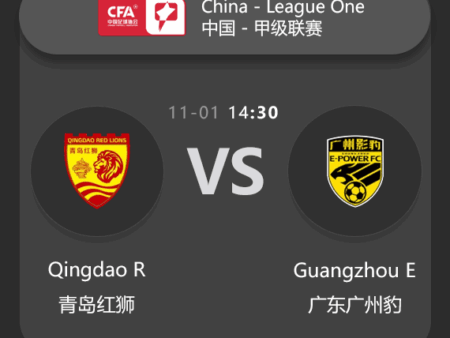 Qingdao R vs Guangzhou E: League One Match Preview & Analysis