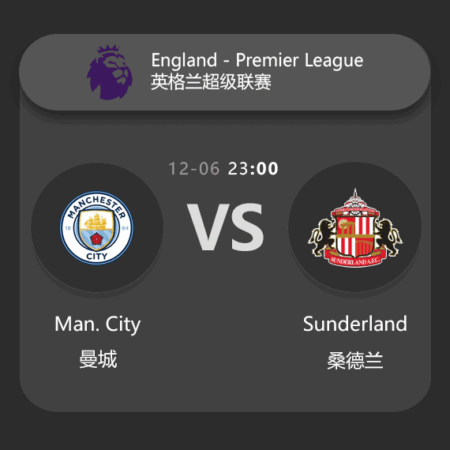 Manchester City vs Sunderland: Premier League Match Preview & Analysis