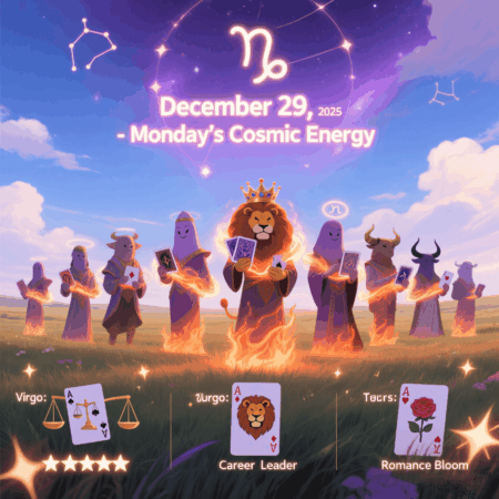 Zodiac Horoscope for December 29, 2025: Virgo Leads Overall Fortune, Leo Tops Career, Taurus Excels in Love