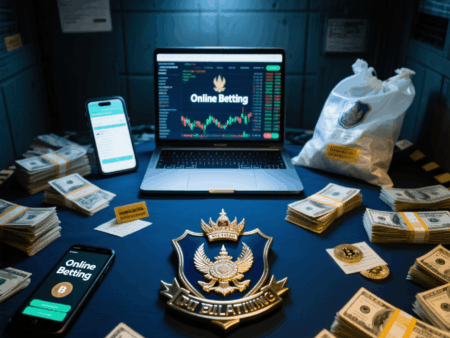 Thailand Police Dismantle Major Online Gambling Ring with 24 Billion Baht Turnover