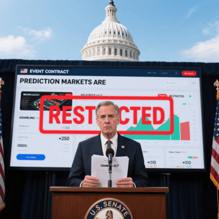 US Senators Target Prediction Markets with New “Gambling Act”