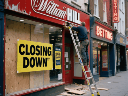 UK Betting Giant Evoke to Shutter 200 Shops as Tax Burden Bites