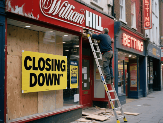 UK Betting Giant Evoke to Shutter 200 Shops as Tax Burden Bites