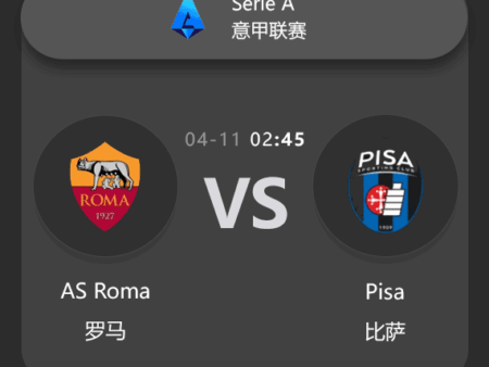 AS Roma vs Pisa: Serie A Match Preview & Analysis​