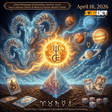 Daily Horoscope for Saturday, April 18, 2026: Sun Conjunct Chiron & Mercury-Saturn Reality Check