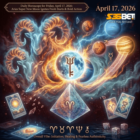 Daily Horoscope for Friday, April 17, 2026: Aries Super New Moon Ignites Fresh Starts & Bold Action
