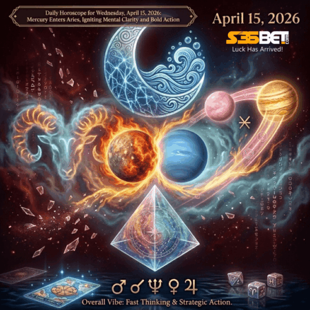 Daily Horoscope for Wednesday, April 15, 2026: Mercury Enters Aries, Igniting Mental Clarity and Bold Action